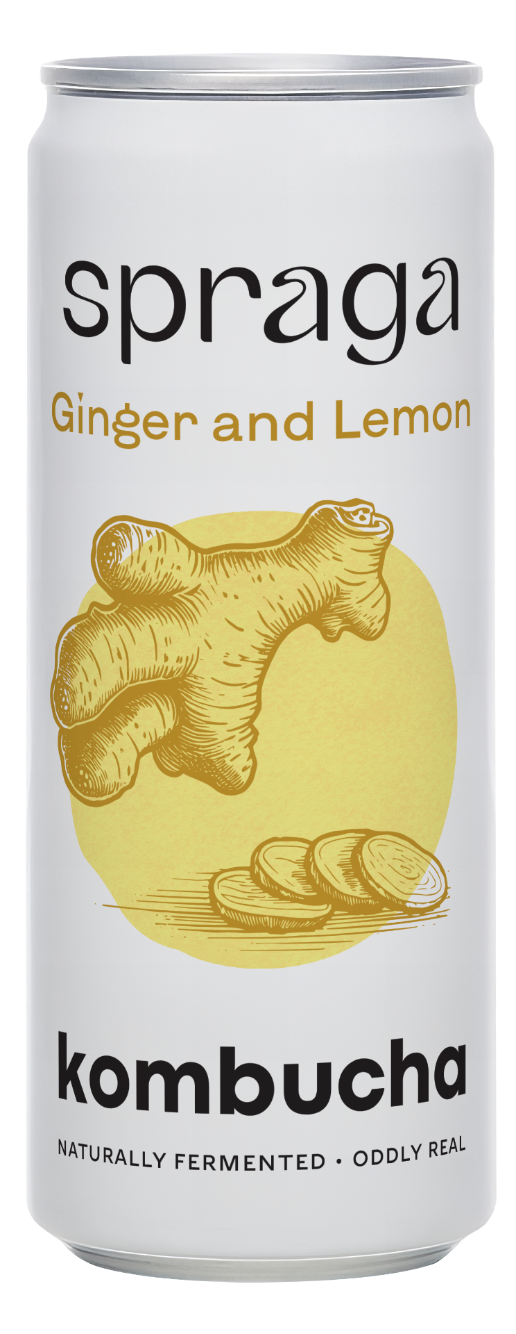 Spraga Kombucha Ginger and Lemon